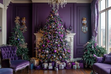 Merry Christmas and Happy New Year Holiday background. Xmas banner and web poster. Festive Greeting card