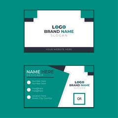 Modern and simple business card design. Business card for business and personal use. Vector illustration design