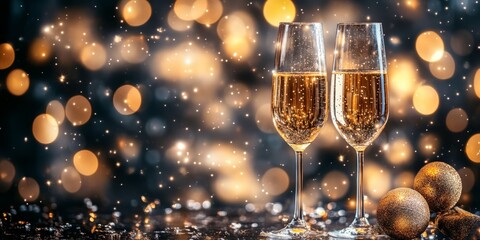 Merry Christmas and Happy New Year Holiday background. Xmas banner and web poster. Festive Greeting card