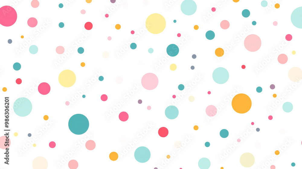 Poster abstract halftone white background set in three colors