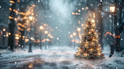 Merry Christmas and Happy New Year Holiday background. Xmas banner and web poster. Festive Greeting card