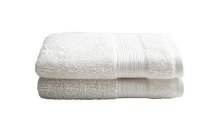 Single towel isolated on white, clean and detailed