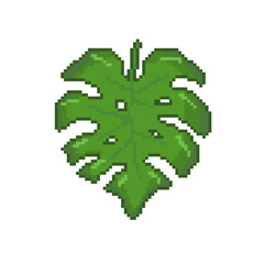 Monstera Leaf icon pixel art