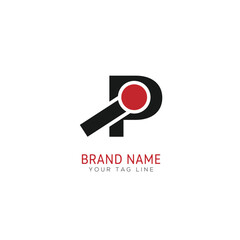 Abstract letter IP logotype. Modern logo idea sign. Universal emblem vector icon.