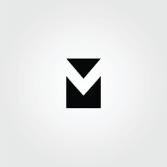 Abstract letter M logotype. Modern logo idea sign. Universal emblem vector icon with eps file.