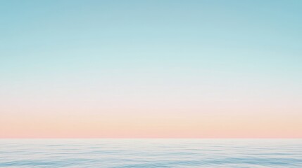 Obraz premium Clear blue sky with light pastel tones near the horizon, fading into the distance