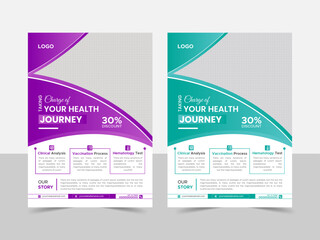 Medical, business medical flyer, colorful a4 medical flyer. poster design layout, print design, healthcare flyer