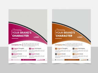 corporate template, modern colorful design template for poster flyer brochure cover. 