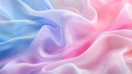 Obraz premium Soft and dreamy colorful waves pastel fabric image