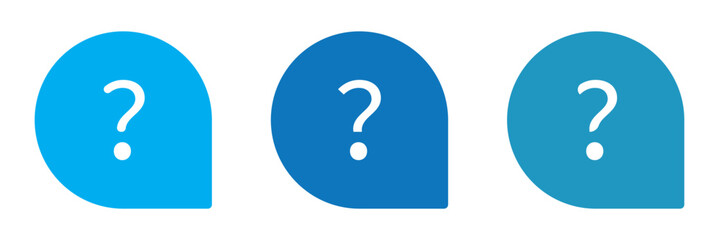 question mark icon in bubble vector illustration