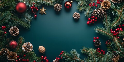 Merry Christmas and Happy New Year Holiday background. Xmas banner and web poster. Festive Greeting card