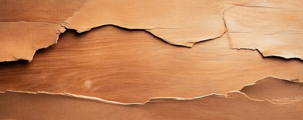 Abstract brown textured background of cracked layered sandstone.