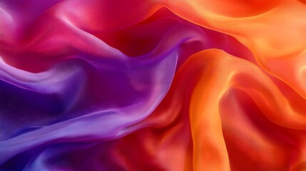 Obraz premium Vibrant colors in translucent fabric with soft textured look image