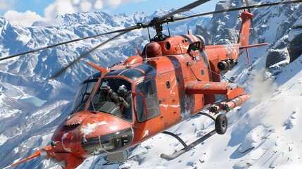 Fototapeta premium The Dynamic Clash of Technology and Bravery in the Skies. 
