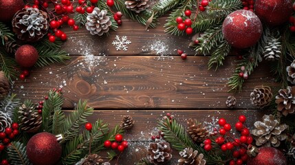 Merry Christmas and Happy New Year Holiday background. Xmas banner and web poster. Festive Greeting card