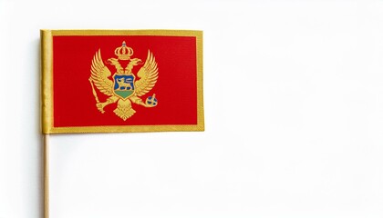 小さな紙のモンテネグロの国旗（small paper Montenegro flag）
