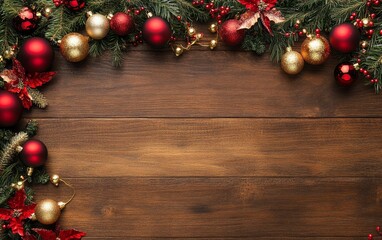 Merry Christmas and Happy New Year Holiday background. Xmas banner and web poster. Festive Greeting card