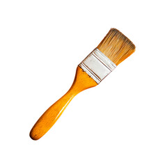 Paint brush. Isolated on transparent background.