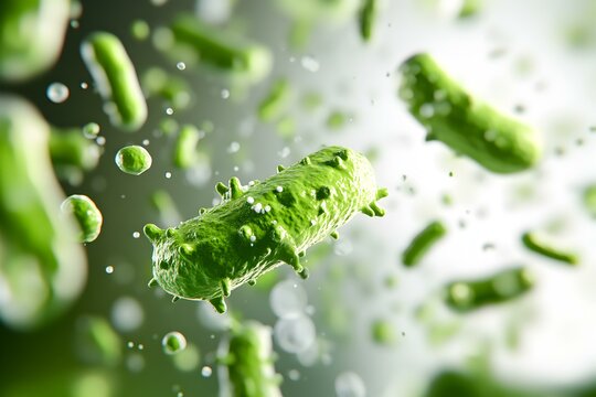 Prebiotic Probiotic Interactions, A detailed examination of microscopic organisms and their effects on gut health in scientific research.