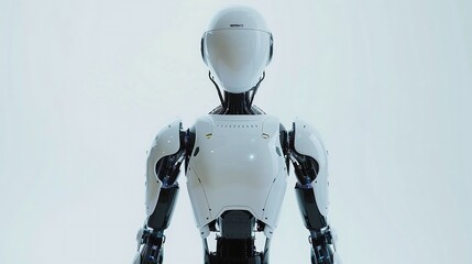 Futuristic AI robot featuring smart technology for advanced problem-solving and enhanced efficiency in industrial and commercial applications.

