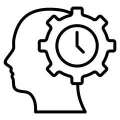 Time Management  Icon Element For Design