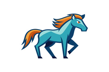 Horse Mascot Cartoon Vector  Art.