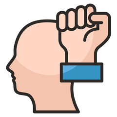 Determination  Icon Element For Design