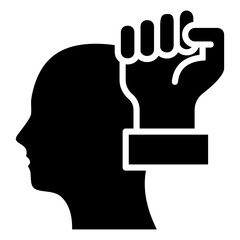 Determination  Icon Element For Design