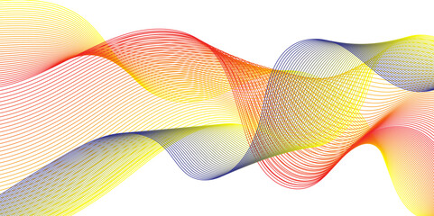 abstract lines on white background. Undulate Grey Wave Swirl, frequency sound wave, twisted curve lines with blend effect abstract vektor colorful