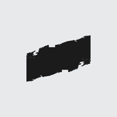 Abstract brush border with watercolor