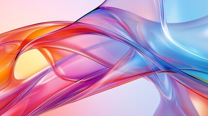 A vibrant abstract design featuring flowing shapes and colors, ideal for backgrounds or digital art.