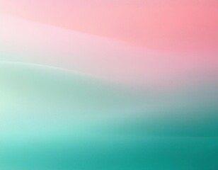 Dreamy gradient of pink and mint green hues