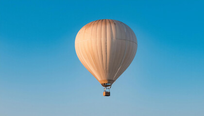 Naklejka premium hot air balloon in the sky. Hot air balloon flying against the sky. Hot air balloons are aircraft that gain their weight by heating a large envelope of air above ambient temperature.