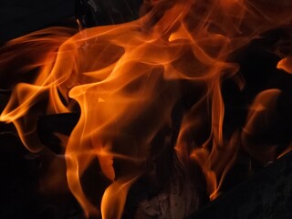 fire on black,fiery background