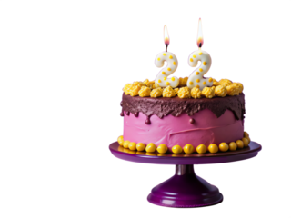 birthday cake . To celebrate the 22nd birthday	
