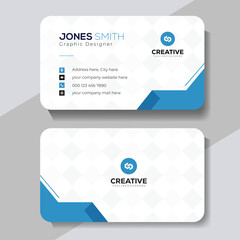 Fototapeta premium Double-sided creative business card template
