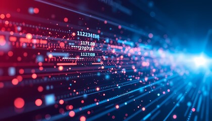 fiber optics background with lots of light spots