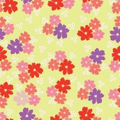 pattern, seamless, flower, wallpaper, decoration, design, floral, art, texture, flowers, color, colorful, spring, illustration, vector, summer, nature, decor, leaf, textile, ornament, blossom, tile, f