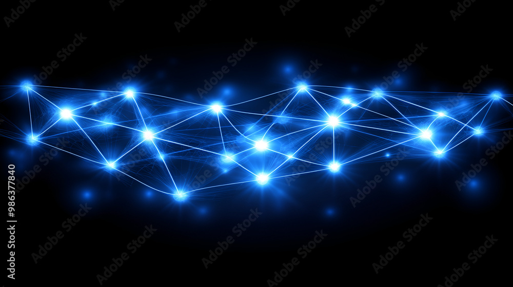 Aufkleber colorful light waves glowing in a dark setting create a vibrant visual display with dynamic patterns