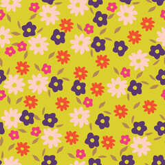 pattern, seamless, flower, wallpaper, decoration, design, floral, art, texture, flowers, color, colorful, spring, illustration, vector, summer, nature, decor, leaf, textile, ornament, blossom, tile, f