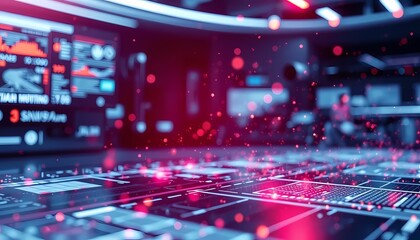 Abstract light technology background