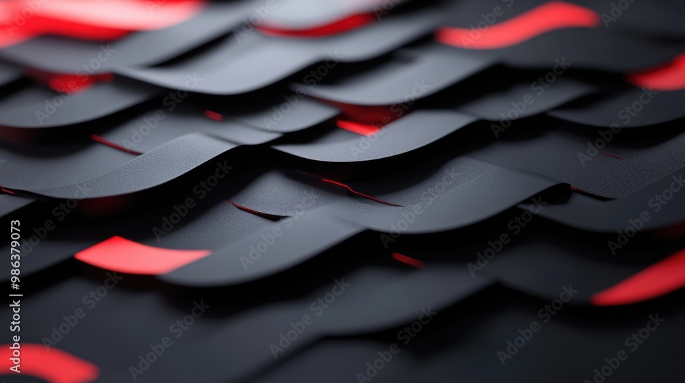 Poster a dark, abstract background featuring blurred lines and shapes, creating a sense of depth and myster
