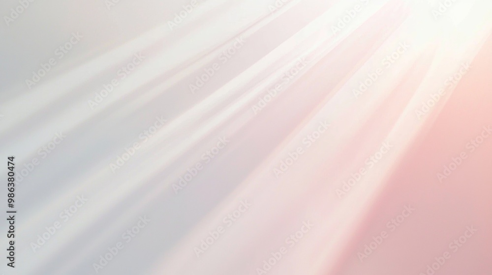 Poster diagonal sunrays creating a beautiful light leak effect on a pink and white background, perfect for 