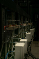 industrial biorecator pipes and electrical work