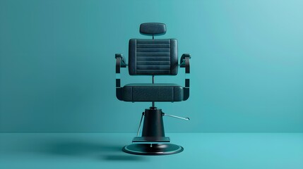 Modern Black Salon Chair with Premium Cushioned Seating Perfect for Beauty Studios and High End Salons