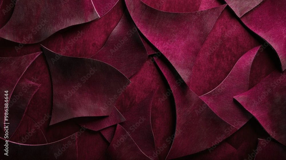 Poster abstract background featuring overlapping shapes, creating a three-dimensional effect with shadows a