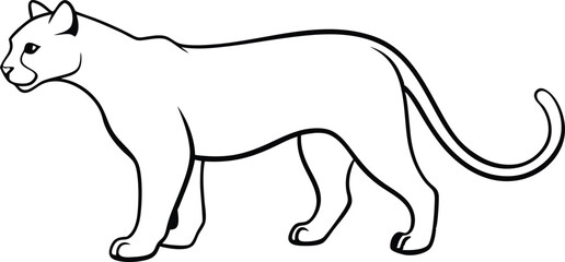 Shadows of the Puma A Vector Journey into the Wild
