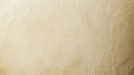Obraz premium Old Crumpled Grid Paper