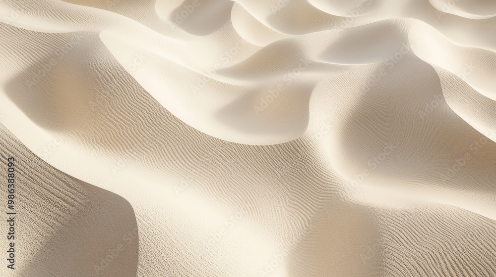 Aufkleber sunlight illuminating the sand dunes of the sahara desert, creating an abstract pattern of light and