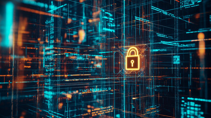 Digital padlock protecting data streams in cyberspace